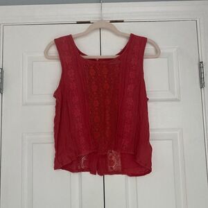 Anthropologie Kimchi Blue lace crop top